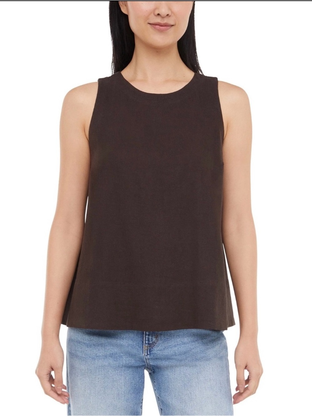 Banana Republic Dark Brown Sleeveless Top